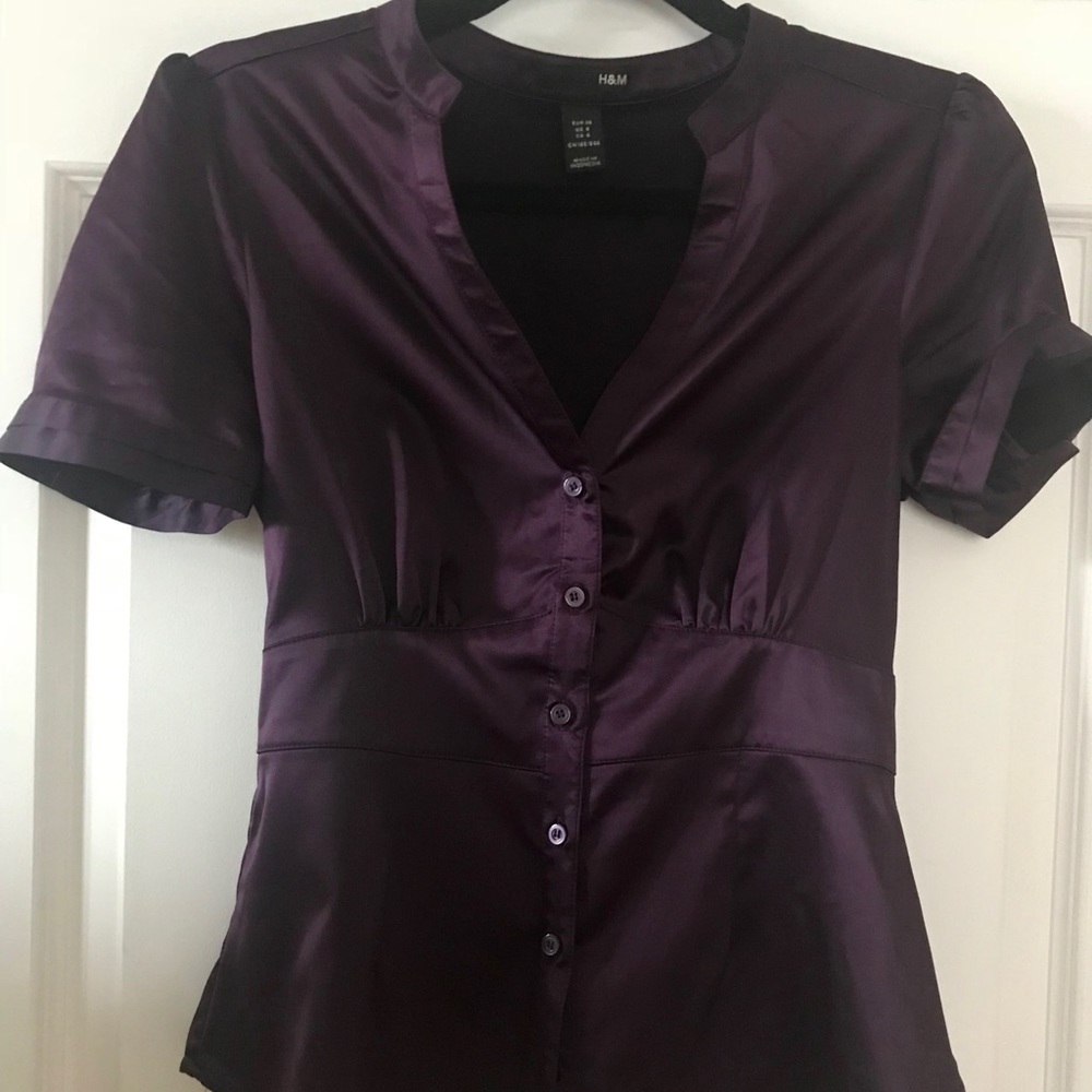 Purple H&M top size 6